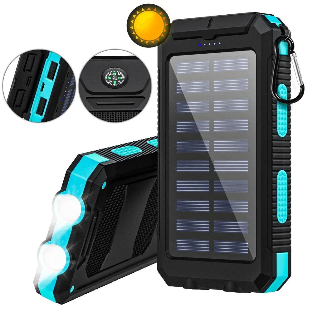 Waterproof Outdoor Solar Power Bank.