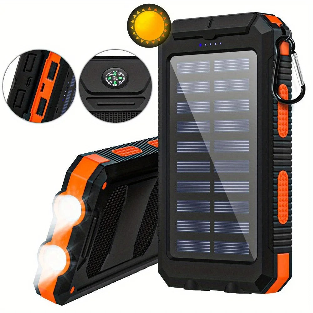 Waterproof Outdoor Solar Power Bank.