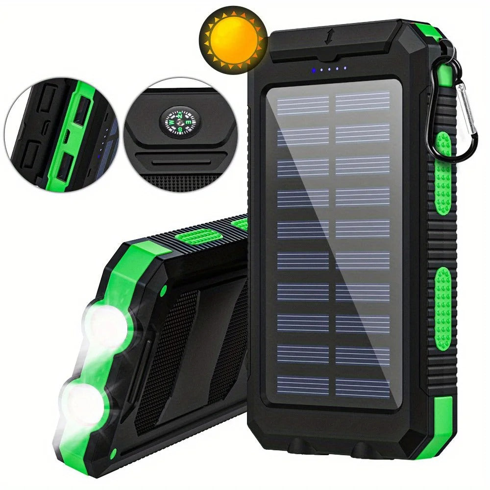 Waterproof Outdoor Solar Power Bank.