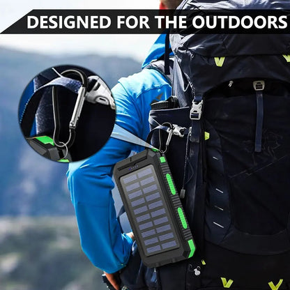 Waterproof Outdoor Solar Power Bank.