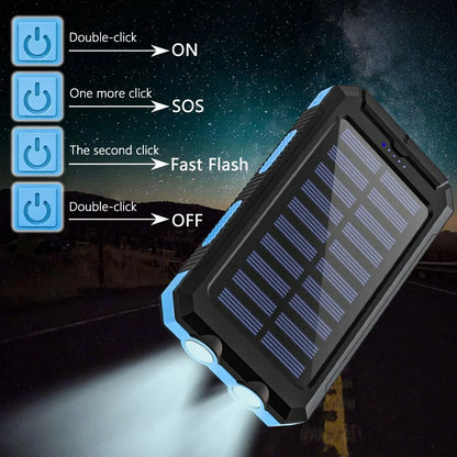 Waterproof Outdoor Solar Power Bank.
